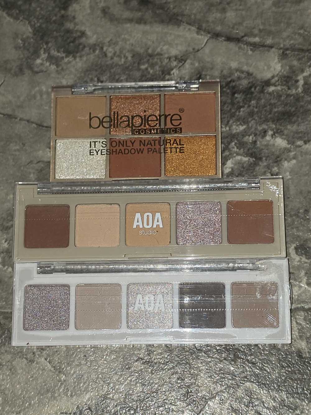 Eyeshadow Palette Bundle- Bellapierre It's Only Natural & AOA Neutrals